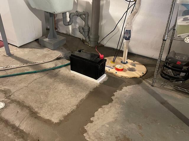 Waterproofing Contractor Installs Sump Pump and Waterproofing System in Crystal Falls, MI