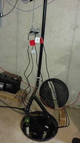 Sure-Dry Sump Pump Replacement in Abrams, WI - Before Photo