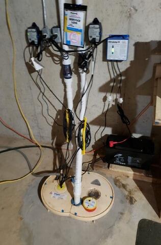 Sure-Dry Sump Pump Replacement in Abrams, WI - After Photo