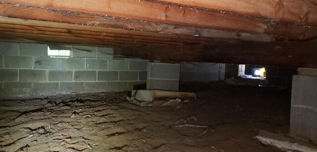 Crawlspace Encapsulation in Mountain, WI - Before Photo