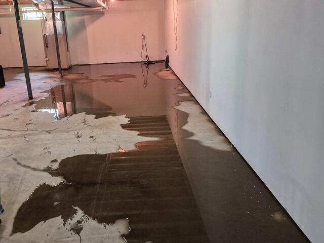 Sump Pump Contractor in Fifield, WI - Before Photo