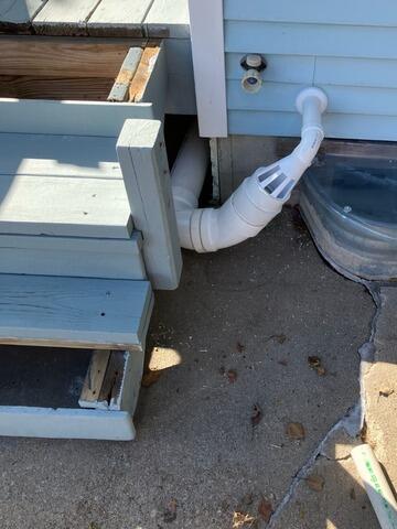 Buried Sump Pump Discharge Line Installed in Schofield, WI - After Photo