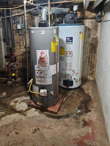 Standing Water in Basement Fixed with Sump Pump Installation in Abbotsford, WI - Before Photo