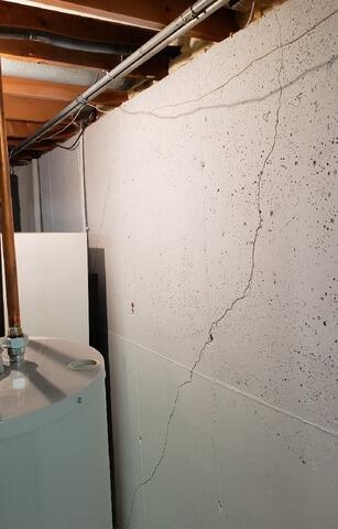 Foundation Support Solutions Available in De Pere, WI - Before Photo