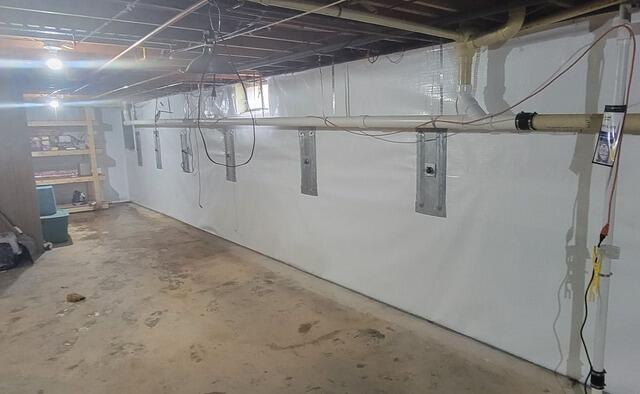 Foundation Cracks Repair and Stabilized in Iron River, MI - After Photo