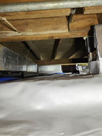 Crawl Space Encapsulated, Insulated and Sealed in Crandon, WI - After Photo