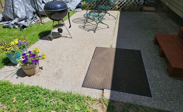 Sinking Concrete Patio Raised and Leveled in Grand Marsh, WI