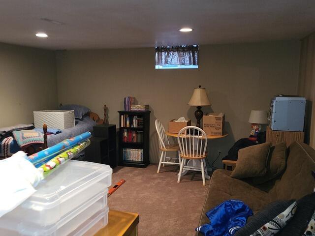 Old Basement Windows Upgraded to an Egress in Plover, WI - Before Photo