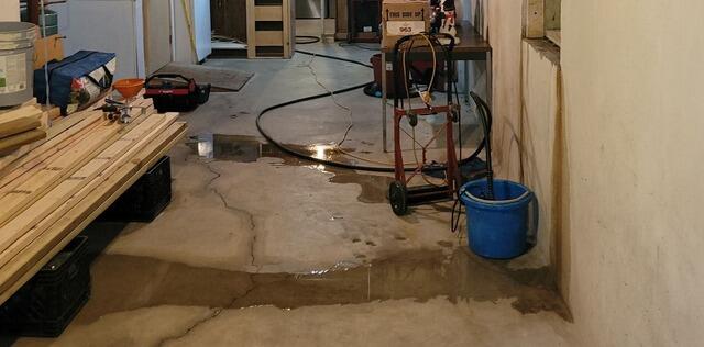 Basement Waterproofing Repair in Oconto, WI - Before Photo