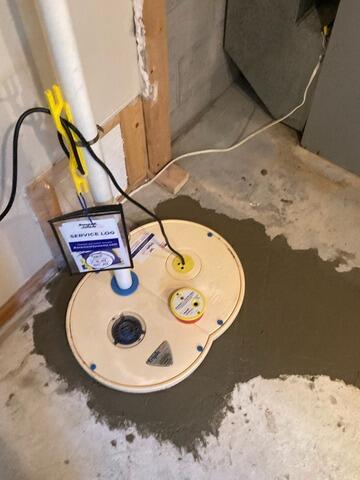 Basement Water Control Installation in Plover, WI - After Photo