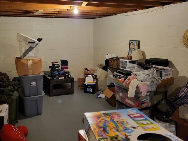 Egress Window Installation Completed in Manitowoc, WI - Before Photo