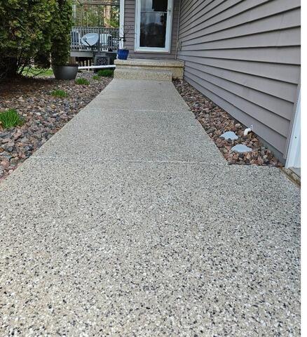 Sinking Concrete Walkway Repaired in Suamico, WI - After Photo