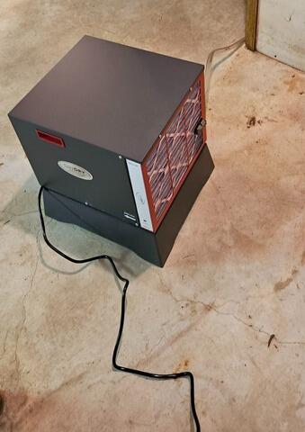 SaniDry Sedona Dehumidifier Eliminates Damp, Musty Odors in Fence, WI