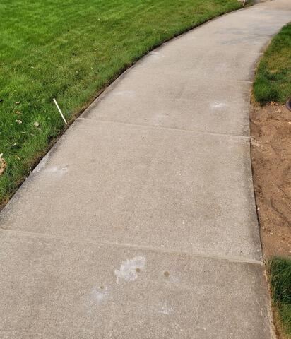 Sunken Concrete Sidewalk Lifted in Two Rivers, WI - After Photo