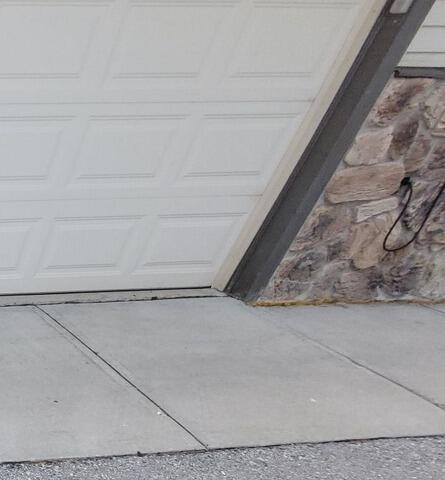 Mudjacking Alternative Concrete Repair in Campbellsport, WI - Before Photo