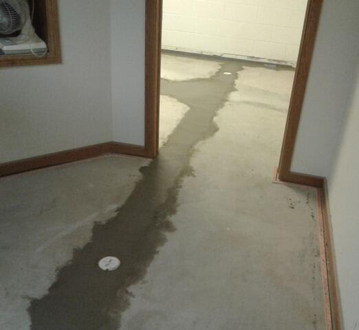 Basement water Issues Resolved with Water Drainage System in Kiel, WI - After Photo