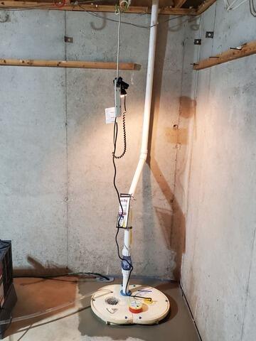 Wet Basement Waterproofing with Sump Pump & Drainage System in Little Chute, WI - After Photo