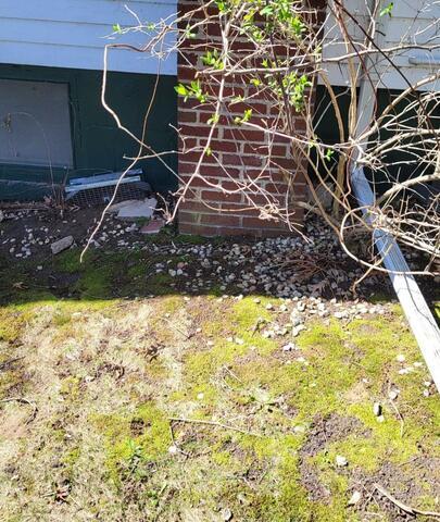 Floor stabilization company in Green Lake, WI - Before Photo