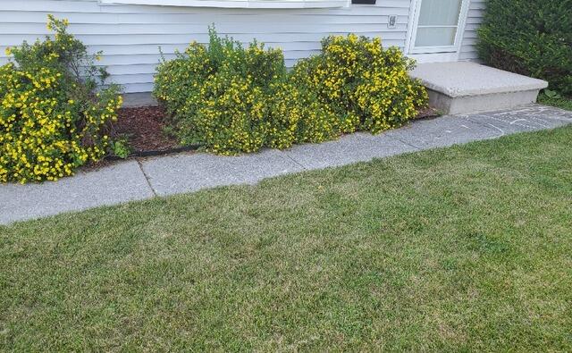 Concrete Settlement Repair in New Holstein, WI - Before Photo