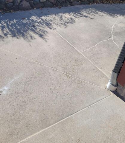 Sinking, Uneven Concrete Lifted, Leveled, and Sealed in Random Lake, WI - After Photo