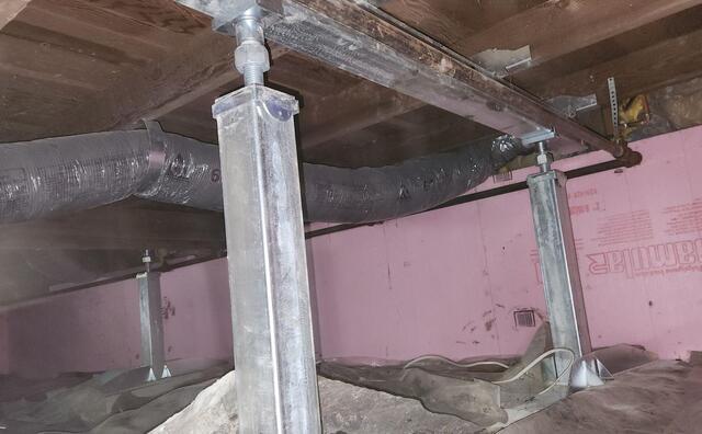 Uneven Floors Stabilized with Crawl Space SmartJack System in Random Lake, WI - After Photo