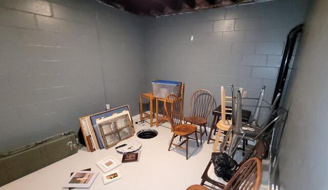 Basement Walls Stabilized and Waterproofed in Bonduel, WI - Before Photo