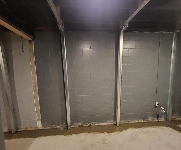 Basement Walls Stabilized and Waterproofed in Bonduel, WI - After Photo