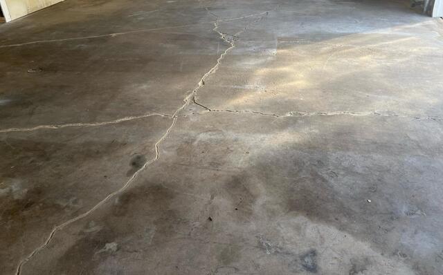 Concrete Garage Leveled with PolyLevel in Manawa, WI - After Photo