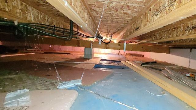 Crawlspace Vapor Barrier & Insulation Installation in Shawano, Wi - Before Photo