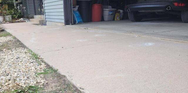 Garage Apron Lifted, Leveled and Stabilized in Iola, WI - After Photo