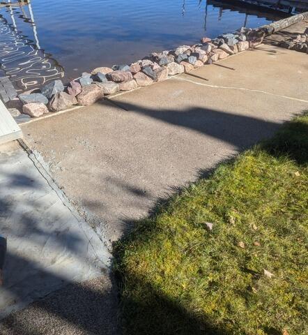 Waterfront Cabin Concrete Walkway Lifted and Leveled in Crivitz, WI - After Photo