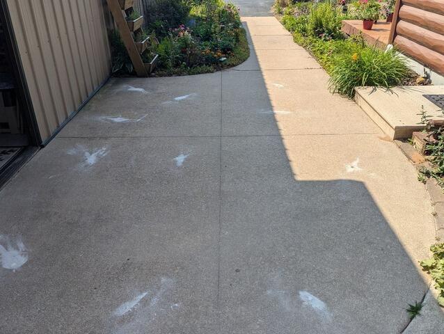 Uneven Concrete Patio & Adjoining Sidewalk Repaired in Crivitz, WI - After Photo