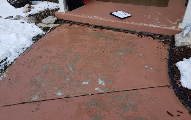Cracked, Sunken Concrete Leveled, Repaired & Sealed in Stephenson, MI - Before Photo