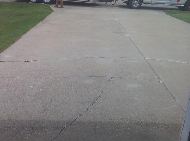 Concrete Driveway and Garage Floor Lifted, Leveled, and Sealed in Stephenson, MI - After Photo