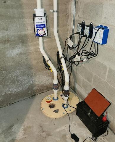 Basement Water Issues Resolved with Updated Drainage & Sump Pump Systems in Washington Island, WI - After Photo