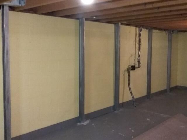 Foundation Crack Repair in Cedar Grove, WI - Before Photo