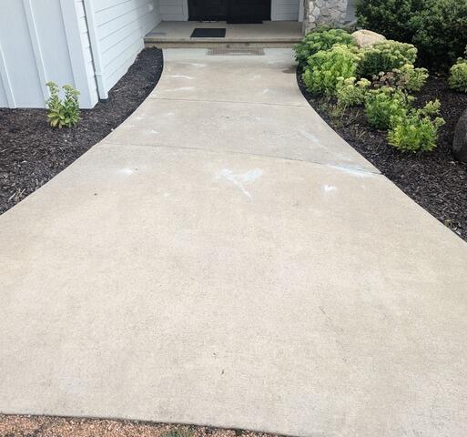 Sunken Concrete Garage Apron and Walkway Raised in Redgranite, WI - After Photo