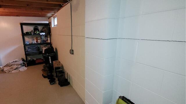 Foundation Repair Company In Oshkosh, WI - Before Photo
