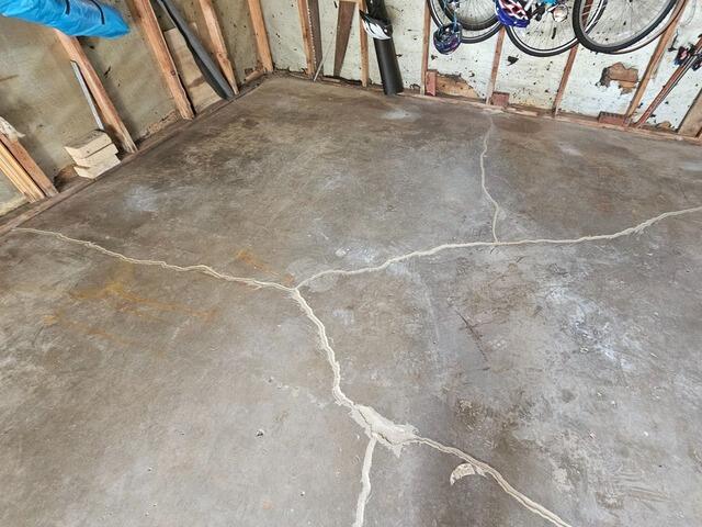 Cracked Garage Floor Concrete Leveling & Repair in Green Bay, WI - After Photo