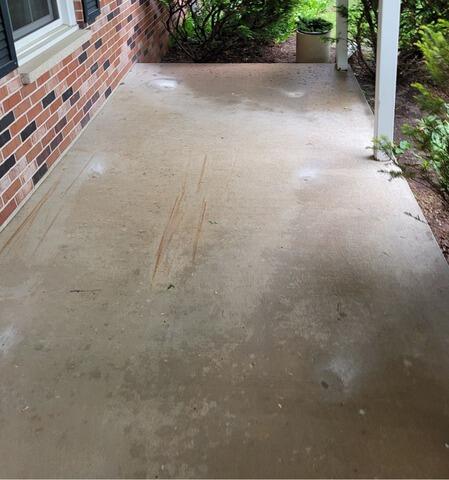 Cracked Concrete Patio lifted, Leveled, Repaired & Sealed in Stevens Point, WI - After Photo