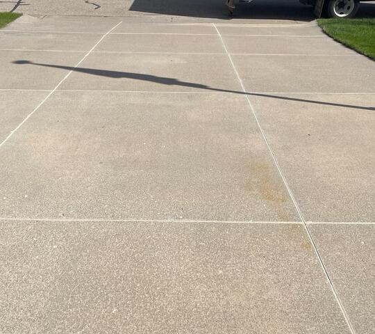 Concrete Driveway Lifted and Repaired in Neenah, WI - After Photo