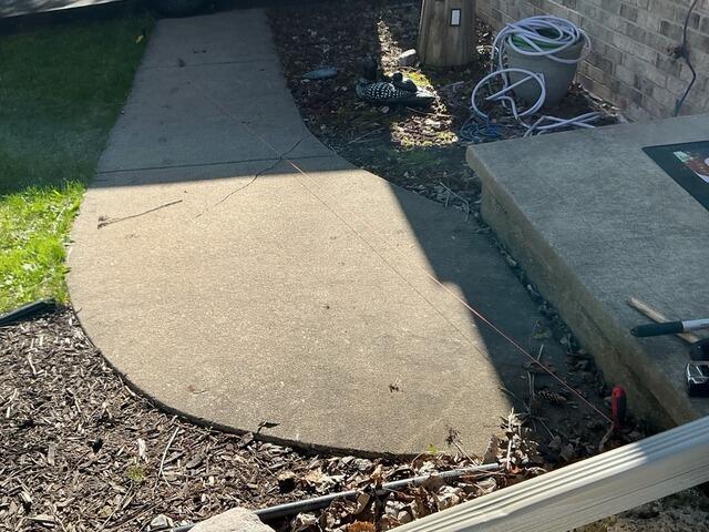Concrete Walkway and Front Step Lifted and Leveled in Oshkosh, WI