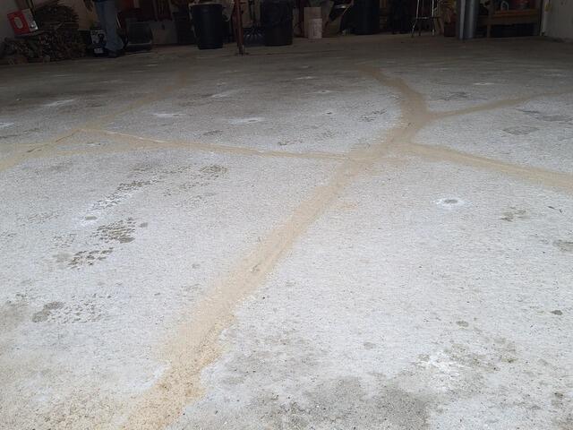 Cracked Garage Floor Repaired in Malone, WI - After Photo