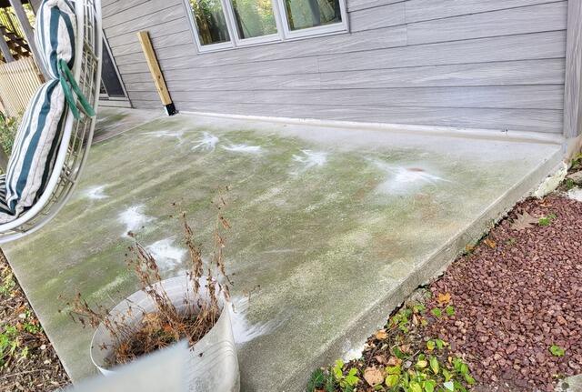 Concrete Patio Repaired & Lifted in Sturgeon Bay, WI - After Photo