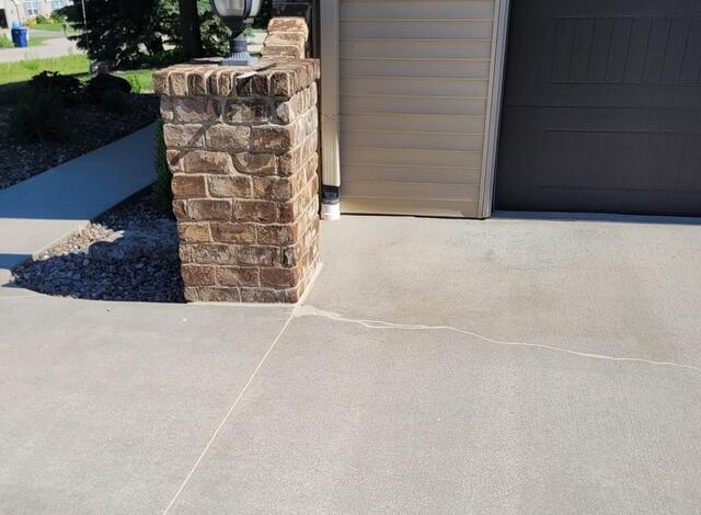 Cracking Concrete Driveway Repair in Appleton, WI - After Photo