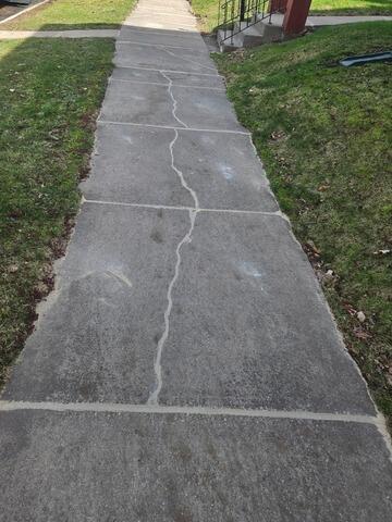 Cracked and Sunken Sidewalk Repair in Marshfield, WI - After Photo