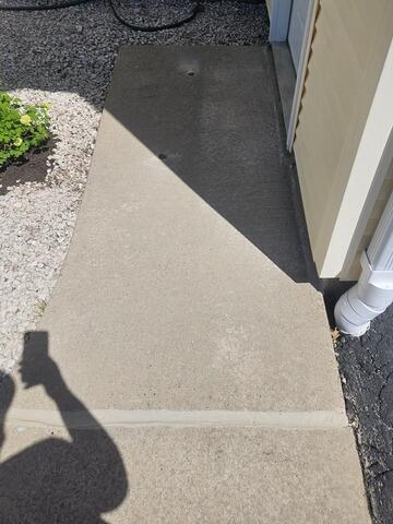 Sinking Front Concrete Walkway Lifted and Leveled in Marshfield, WI - After Photo