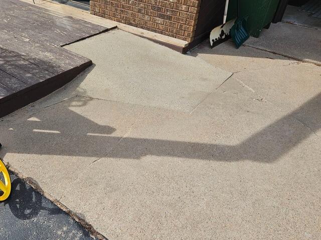 Concrete and Crack Repair in Plover, WI - Before Photo