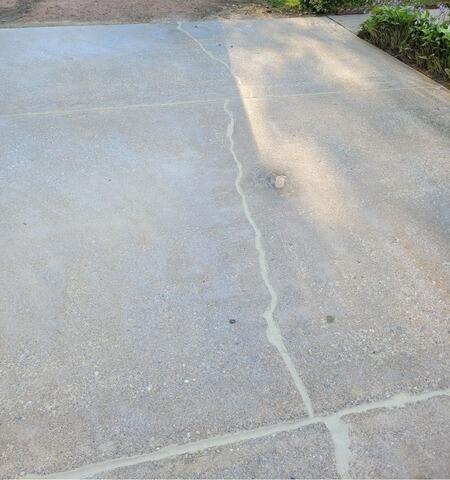 Sunken and Cracked Concrete Repaired & Cracks Sealed in Plover, WI - After Photo