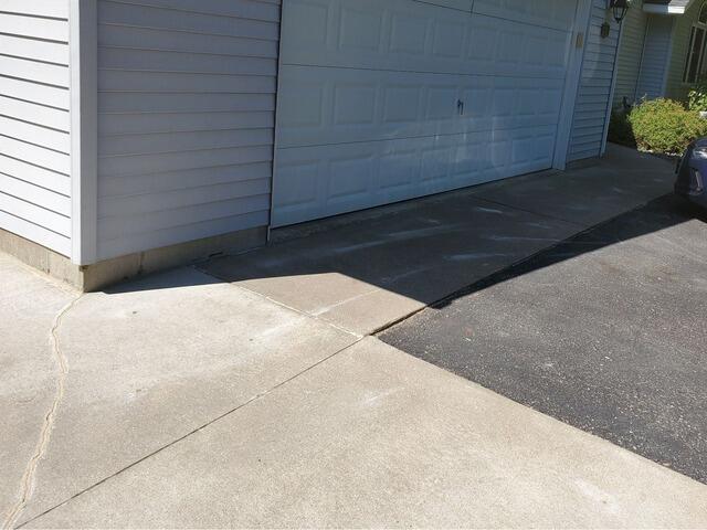 Concrete Garage Floor and Apron Repair in Plover, WI - After Photo